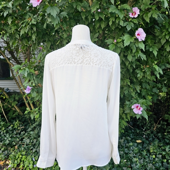 (2) White Blouses - Size Large & Small - Picture 4 of 9